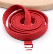 10mm wide faux suede flat cord
