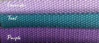 25mm polycotton webbing teal lavender purple for dog collars, bag handles