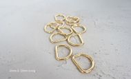 20mm gold d-ring 