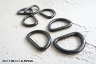 20mm black metal d-rings