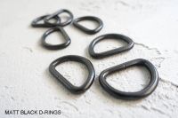 25mm black metal d-rings