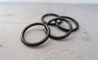 25mm matt black o-rings