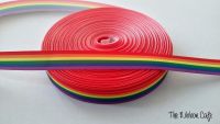 15mm rainbow pride ribbon