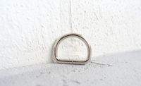 20mm silver-tone welded metal d-ring 3.9mm thick