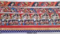 Wonder Woman grosgrain ribbon 22-25mm $1.20 a metre